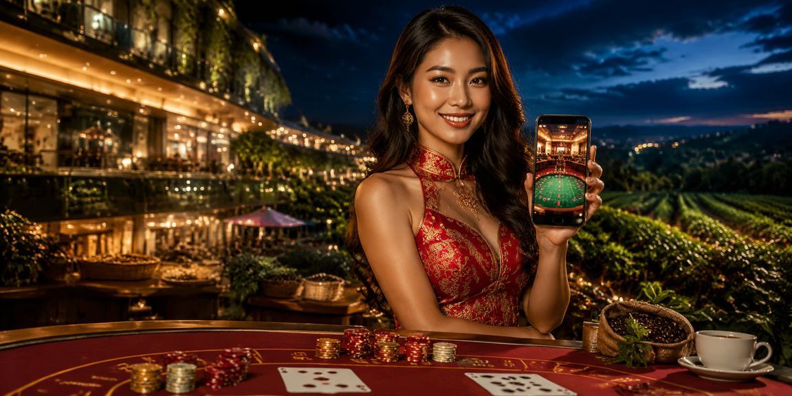Người dùng tại bãi biển Mũi Né trải nghiệm VIP bonus trên nền tảng k02
