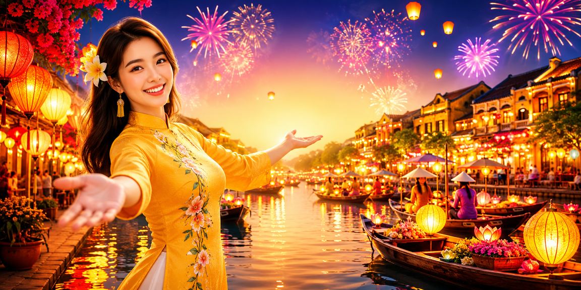 Không khí giải trí casino và cá cược đêm hội đèn lồng Hội An